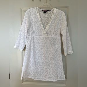 Vineyard Vines White Shift Dress Size Medium